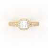 Cushion Square Cut Engagement Ring