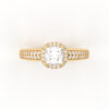 Cushion Square Cut Engagement Ring