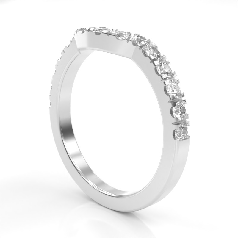 White Gold 14-karat Wedding Band
