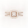 Cushion Square Cut Engagement Ring
