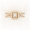 Cushion Square Cut Engagement Ring