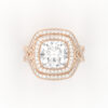 Cushion Square Cut Engagement Ring