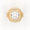 Cushion Square Cut Engagement Ring